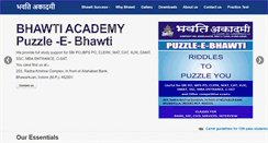 Desktop Screenshot of bhawtiacademy.com